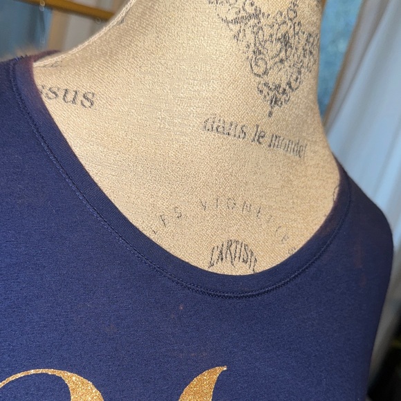 Victoria's Secret Navy Blue Long Sleeve Pajama Top - Picture 7 of 11